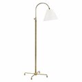 Hudson Valley 1 Light Floor Lamp W/ Rattan Accent MDsL503-AGB